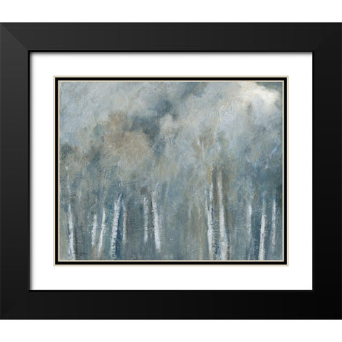 Birch Solitude Black Modern Wood Framed Art Print with Double Matting by Robinson, Carol