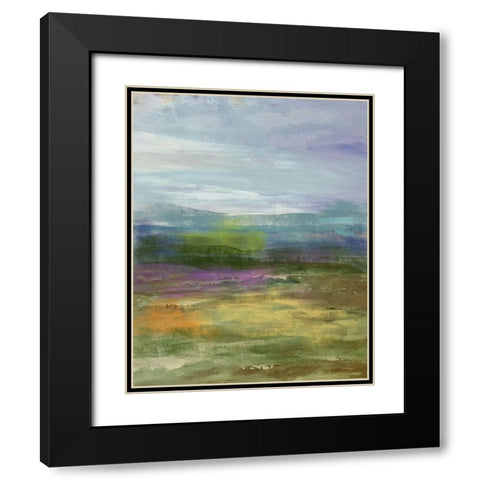 Highland Black Modern Wood Framed Art Print with Double Matting by Nan