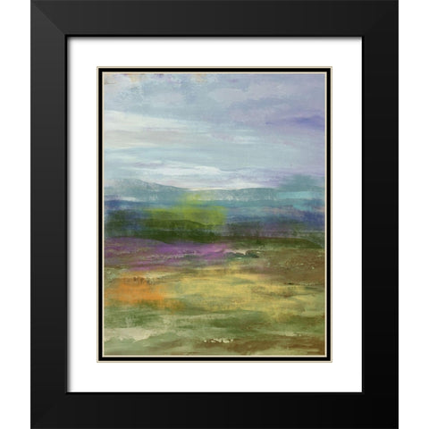 Highland Black Modern Wood Framed Art Print with Double Matting by Nan