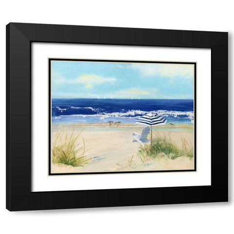 Beach Life II Black Modern Wood Framed Art Print with Double Matting by Swatland, Sally