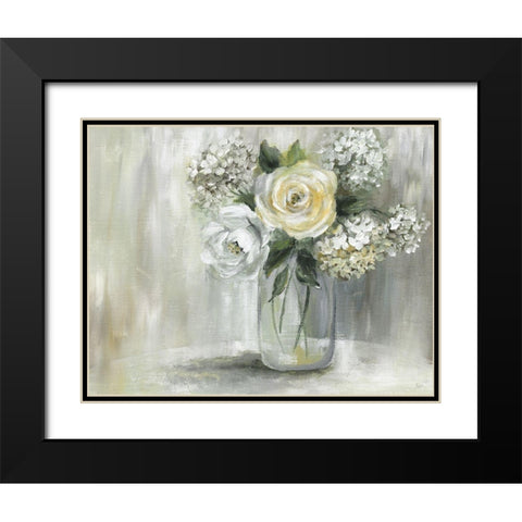 Summer Nuance II Black Modern Wood Framed Art Print with Double Matting by Nan