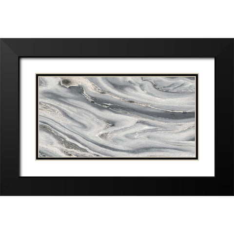 Amalfi Black Modern Wood Framed Art Print with Double Matting by Jill, Susan