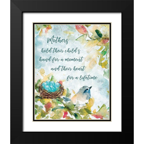 Mothers Nest I Black Modern Wood Framed Art Print with Double Matting by Robinson, Carol
