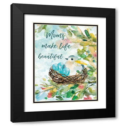 Mothers Nest II Black Modern Wood Framed Art Print with Double Matting by Robinson, Carol