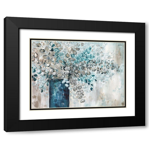 Eucalyptus Black Modern Wood Framed Art Print with Double Matting by Craven, Katrina