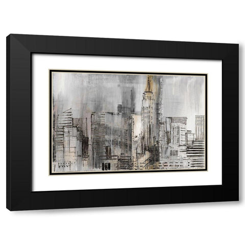 Empire Twilight Detail Black Modern Wood Framed Art Print with Double Matting by Jill, Susan
