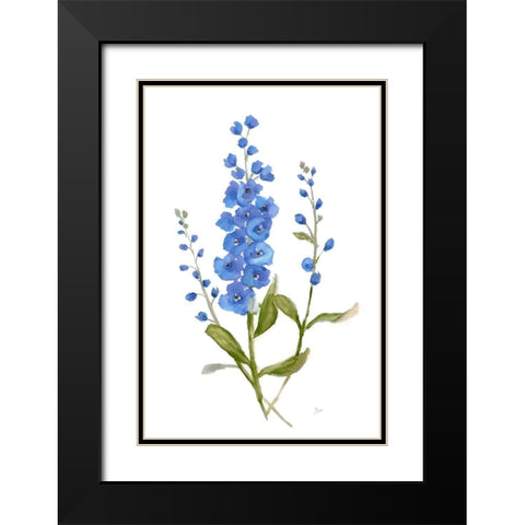 Petite Botanical I Black Modern Wood Framed Art Print with Double Matting by Nan