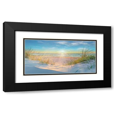 Waiting For Me Black Modern Wood Framed Art Print with Double Matting by Calascibetta, Mike
