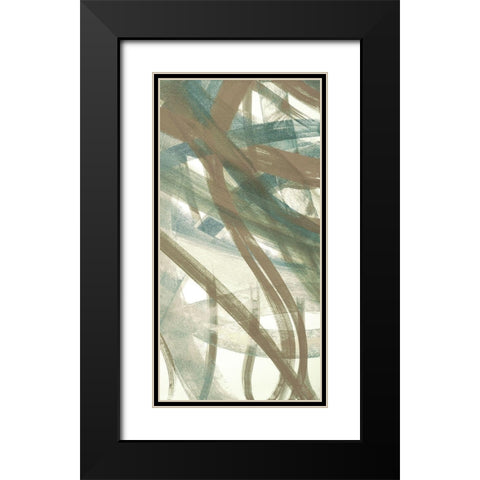 Intertwined II Black Modern Wood Framed Art Print with Double Matting by Jill, Susan