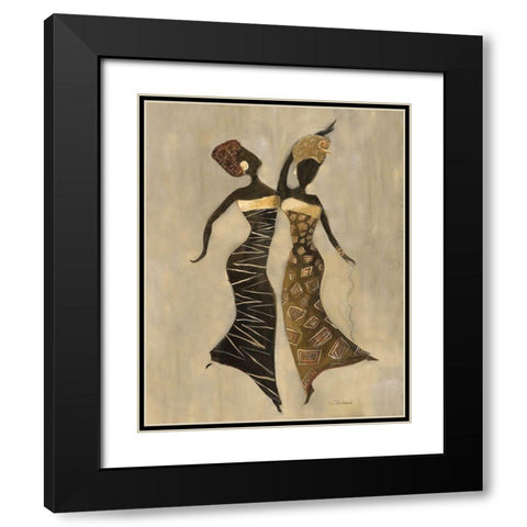 Celebration I Black Modern Wood Framed Art Print with Double Matting by Shaternik, Julia