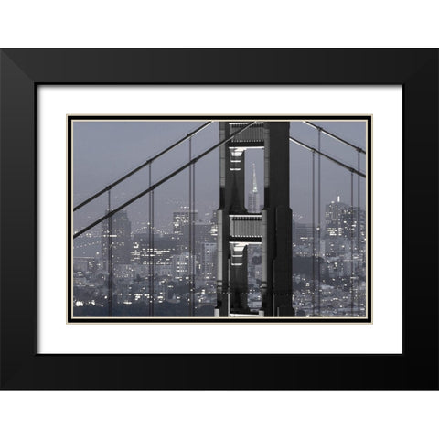 Skyline View Black Modern Wood Framed Art Print with Double Matting by Goldstein, Jim