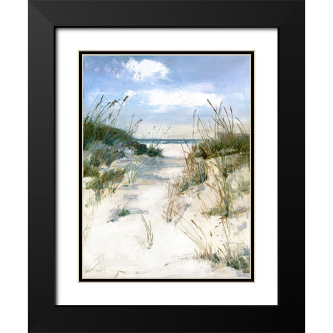 Dune View Black Modern Wood Framed Art Print with Double Matting by Swatland, Sally