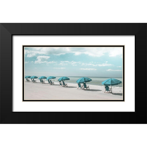 Idle Hours Black Modern Wood Framed Art Print with Double Matting by Crust, Charles