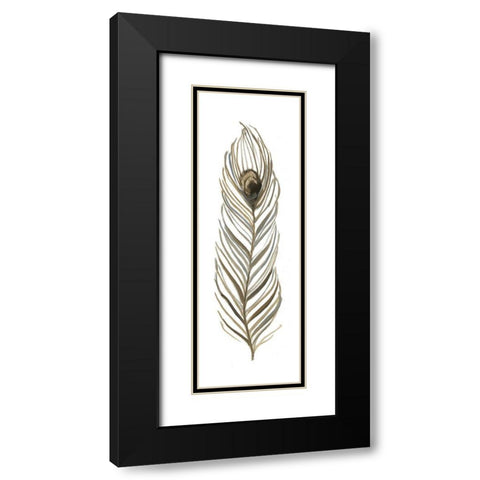 Soft Feather II Black Modern Wood Framed Art Print with Double Matting by Swatland, Sally