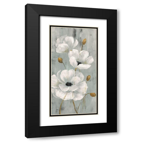 Pearl Garden I Black Modern Wood Framed Art Print with Double Matting by Nan