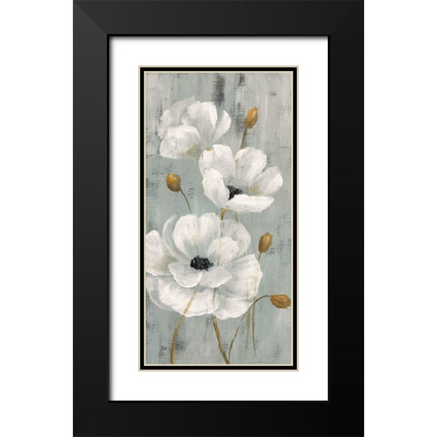 Pearl Garden I Black Modern Wood Framed Art Print with Double Matting by Nan