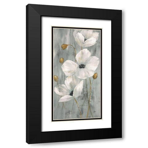 Pearl Garden II Black Modern Wood Framed Art Print with Double Matting by Nan