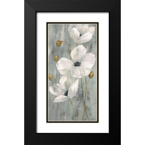 Pearl Garden II Black Modern Wood Framed Art Print with Double Matting by Nan