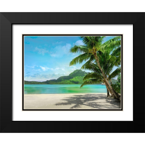Getting There Black Modern Wood Framed Art Print with Double Matting by Calascibetta, Mike