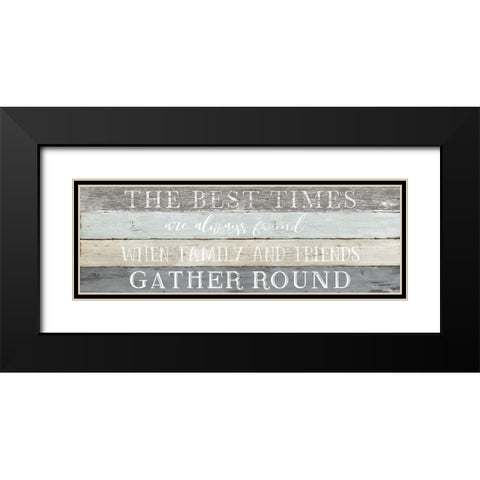 Best Times Black Modern Wood Framed Art Print with Double Matting by Carpentieri, Natalie