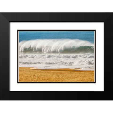 The Challenge Black Modern Wood Framed Art Print with Double Matting by Van de Goor, Lars