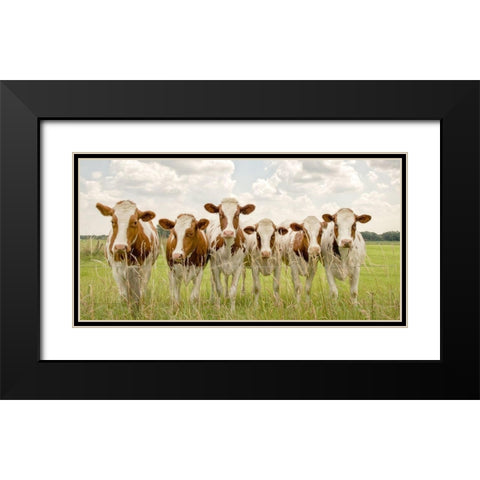 The F-Side Black Modern Wood Framed Art Print with Double Matting by Van de Goor, Lars