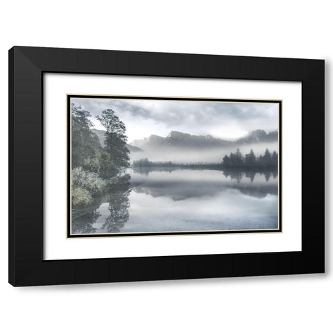 Gift of Silence Black Modern Wood Framed Art Print with Double Matting by Weisz, Irene