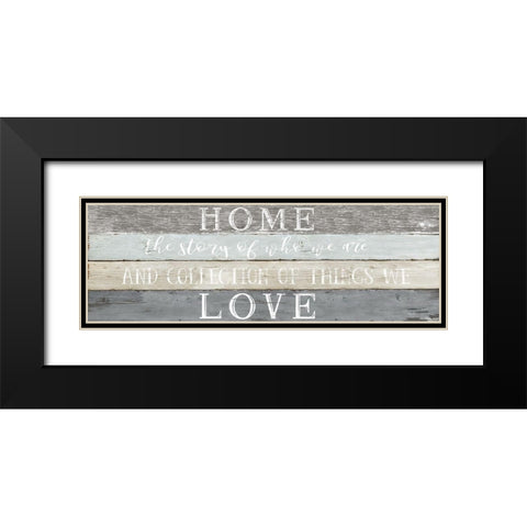 Home Love Black Modern Wood Framed Art Print with Double Matting by Carpentieri, Natalie