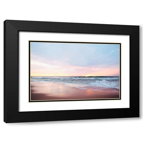 Morning Stroll Black Modern Wood Framed Art Print with Double Matting by Carpentieri, Natalie