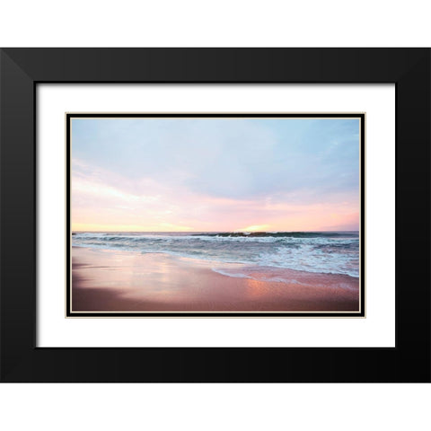 Morning Stroll Black Modern Wood Framed Art Print with Double Matting by Carpentieri, Natalie