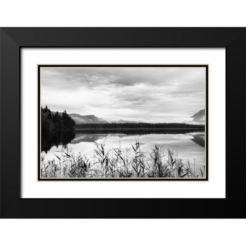 Another Place Black Modern Wood Framed Art Print with Double Matting by Weisz, Irene