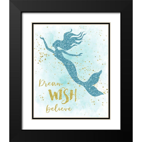 Dream Wish Black Modern Wood Framed Art Print with Double Matting by Carpentieri, Natalie