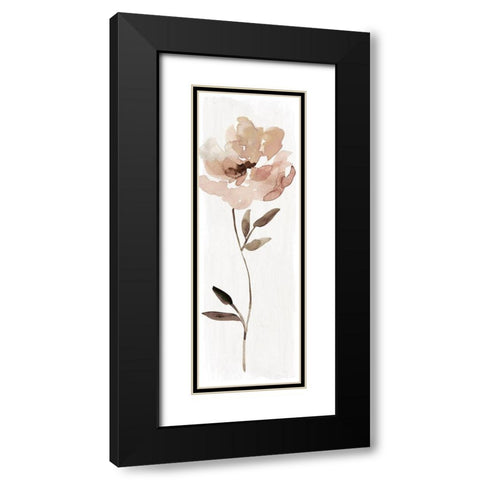 Neutral Bloom I Black Modern Wood Framed Art Print with Double Matting by Robinson, Carol