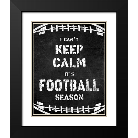 Cant Keep Calm Black Modern Wood Framed Art Print with Double Matting by CAD Designs