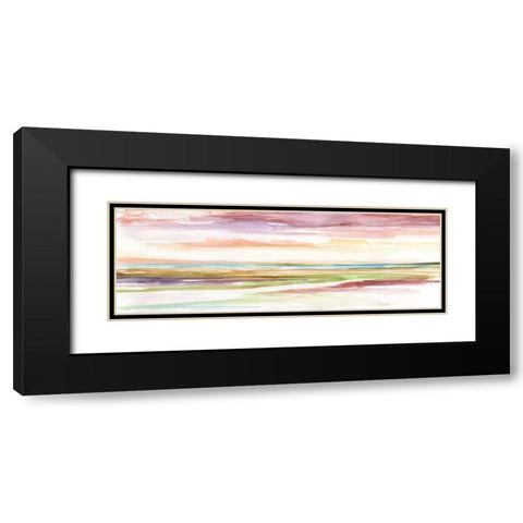 Spectrum Sunset II Black Modern Wood Framed Art Print with Double Matting by Nan