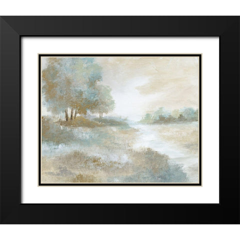 Ethereal Magic Black Modern Wood Framed Art Print with Double Matting by Nan