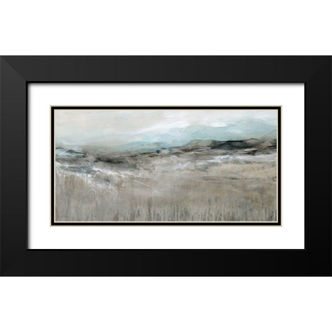 Distant Foothills Black Modern Wood Framed Art Print with Double Matting by Robinson, Carol