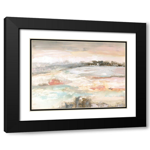 September Sky Black Modern Wood Framed Art Print with Double Matting by Nan