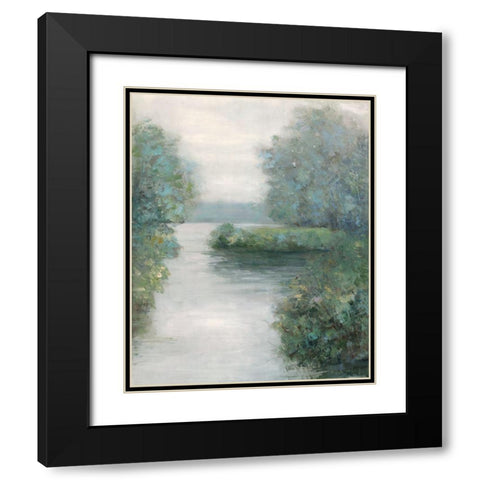 Secret Cove Black Modern Wood Framed Art Print with Double Matting by Swatland, Sally