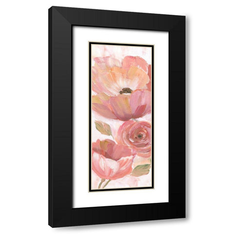 Blooming coral IV Black Modern Wood Framed Art Print with Double Matting by Nan