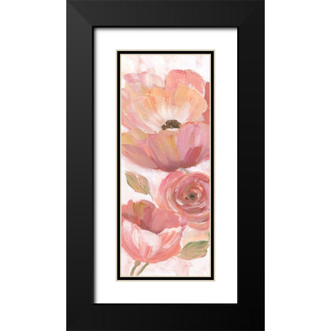 Blooming coral IV Black Modern Wood Framed Art Print with Double Matting by Nan
