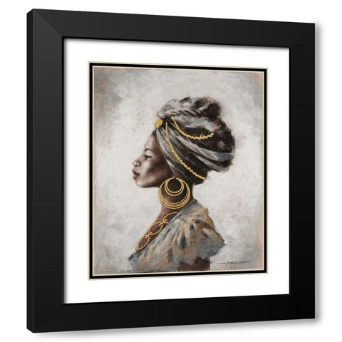 Beauty and Strength Black Modern Wood Framed Art Print with Double Matting by Orme, E. Anthony