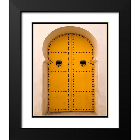 Medina in Tunis Black Modern Wood Framed Art Print with Double Matting by Delimont, Danita