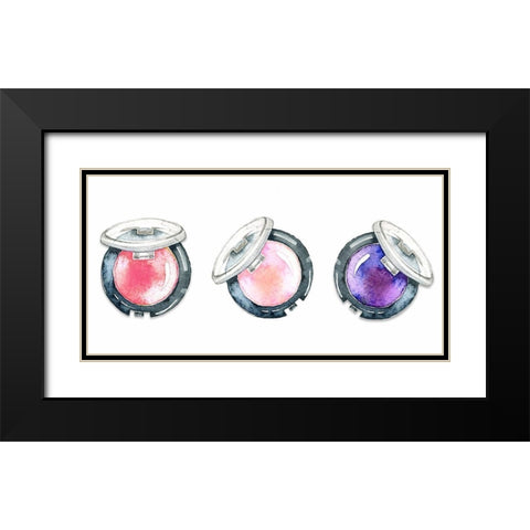 Right Palette I Black Modern Wood Framed Art Print with Double Matting by Jill, Susan