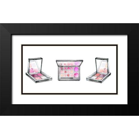 Right Palette II Black Modern Wood Framed Art Print with Double Matting by Jill, Susan