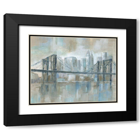 East River Wonder Black Modern Wood Framed Art Print with Double Matting by Nan