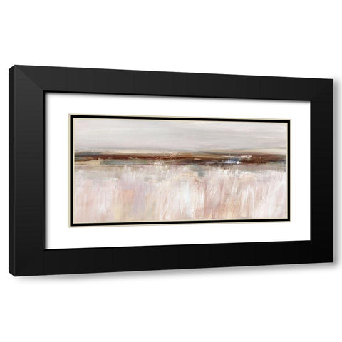 Guilded Fields Black Modern Wood Framed Art Print with Double Matting by Jill, Susan