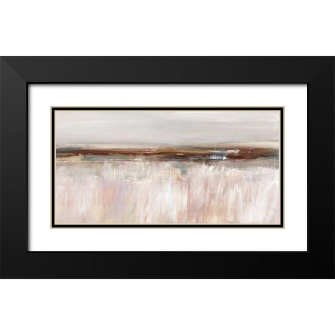 Guilded Fields Black Modern Wood Framed Art Print with Double Matting by Jill, Susan