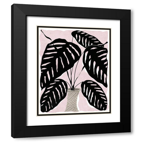 Potted Plant I Black Modern Wood Framed Art Print with Double Matting by Santiago, Daniela