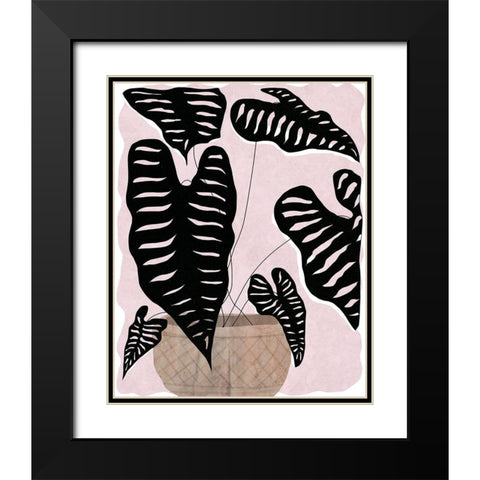Potted Plant II Black Modern Wood Framed Art Print with Double Matting by Santiago, Daniela
